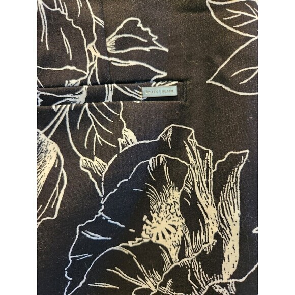 White House Black Market The Printed Crop Flare Sz 8 Resort Cruise - Picture 4 of 9